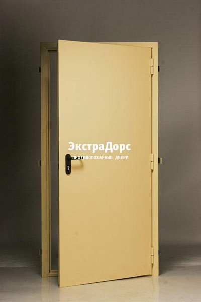 Дверь глухая противопожарная EI 30 ДМП желтая в Ивантеевке  купить